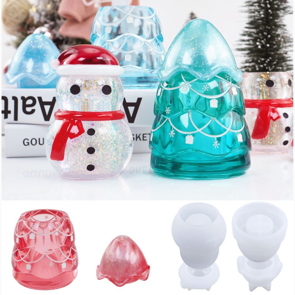 Candle Supplies Jars - Christmas Storage Jar Epoxy Resin Mold
