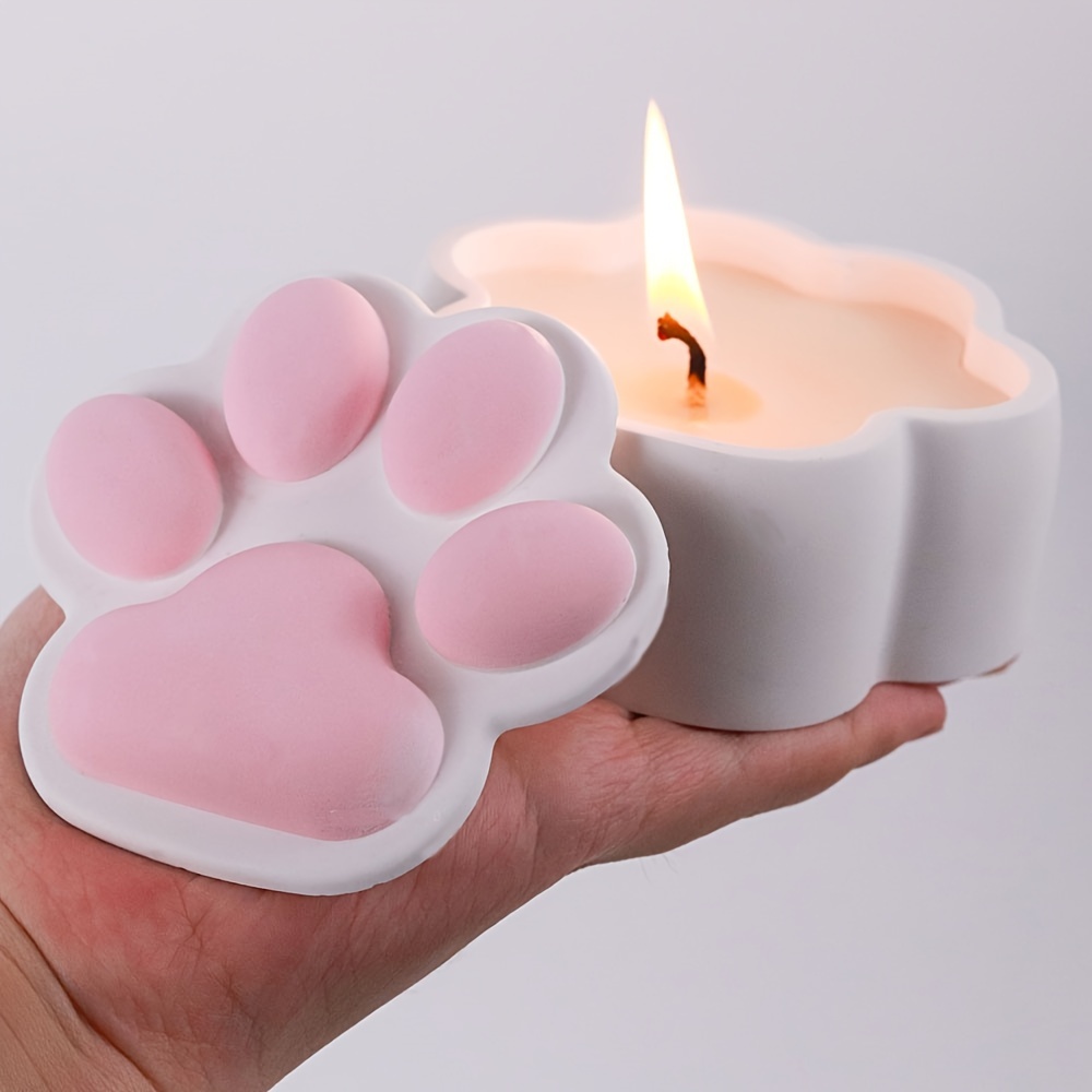 Candle Supplies Jars - Cat Claw Storage Box Silicone Mold