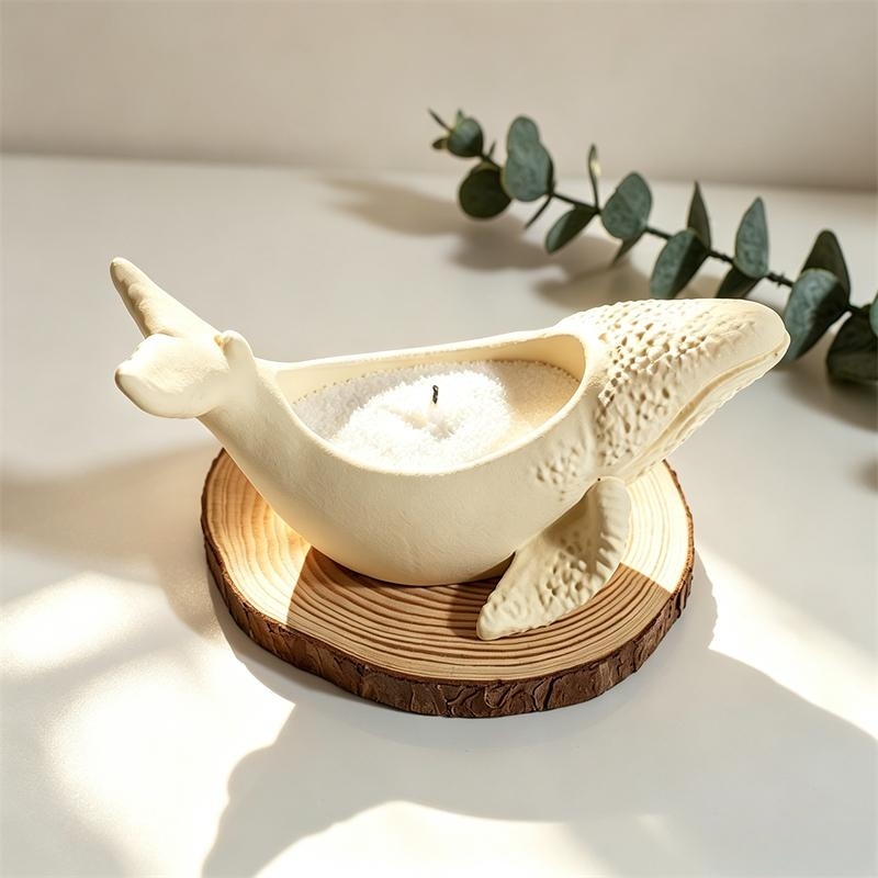 Candle Supplies Jars - Whale Shape Cement Flowerpot Succulent Planter