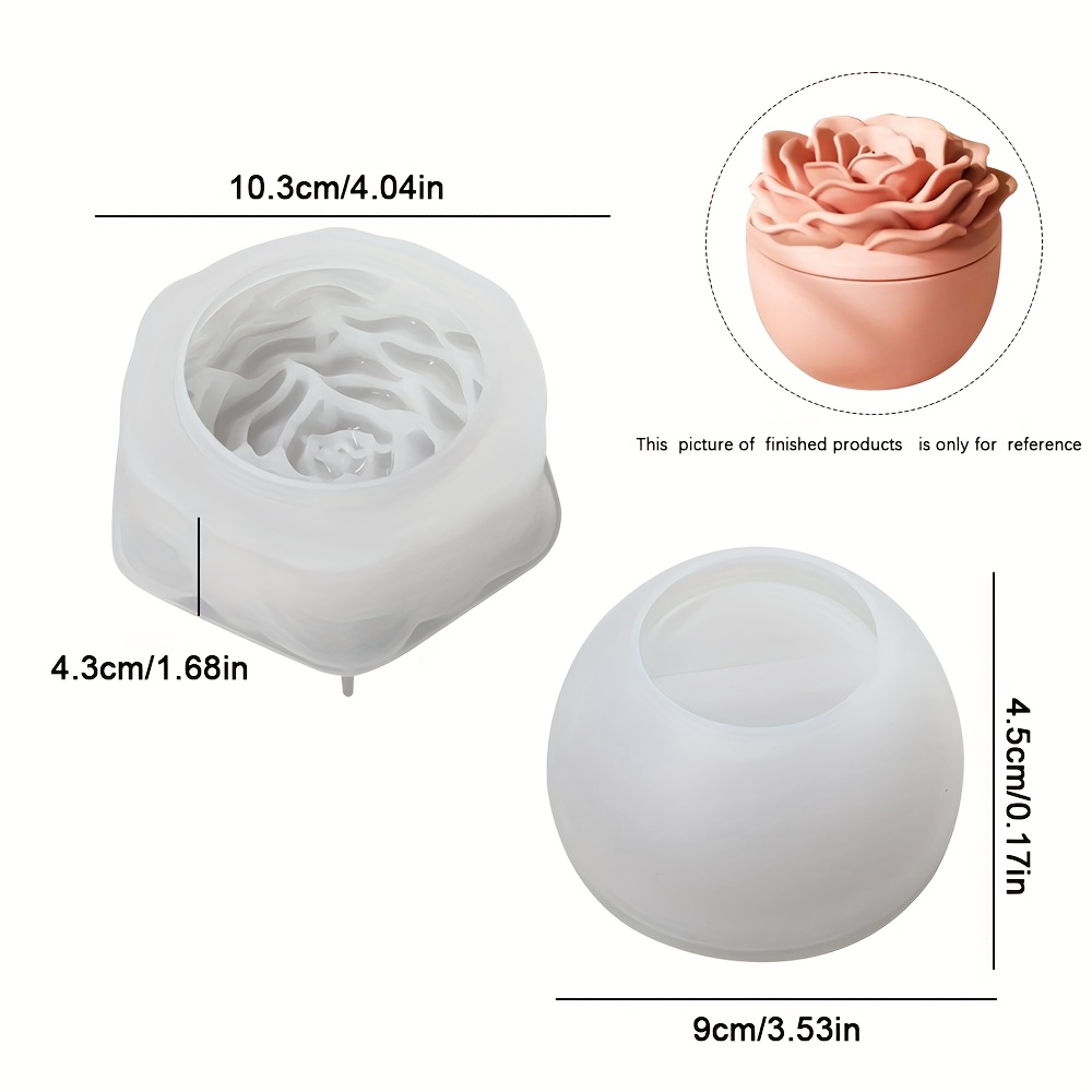 Silicone molds for floral resi - Candle Supplies Jars recension och pris