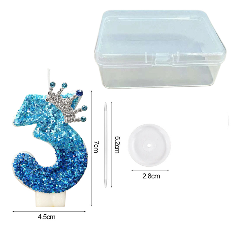 Creative Peacock Blue Crown Di - Candle Supplies Free Shipping recension och pris