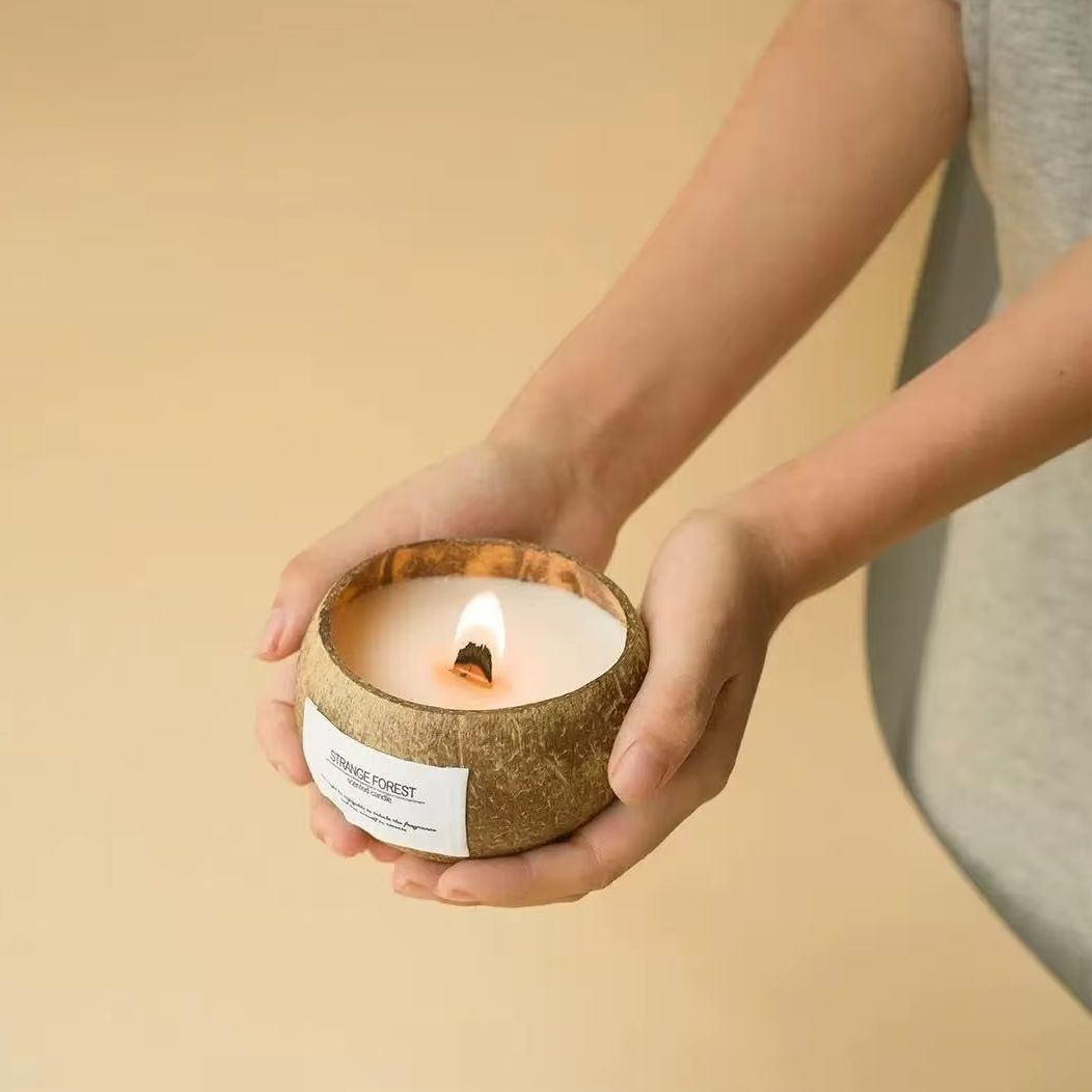 Natural Coconut Shell Scented  - Candle Supplies Free Shipping recension och pris