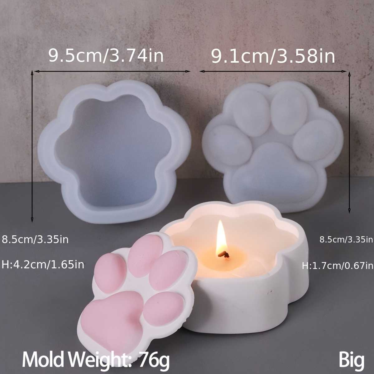 Cat Claw Storage Box Silicone  - Candle Supplies Jars recension och pris