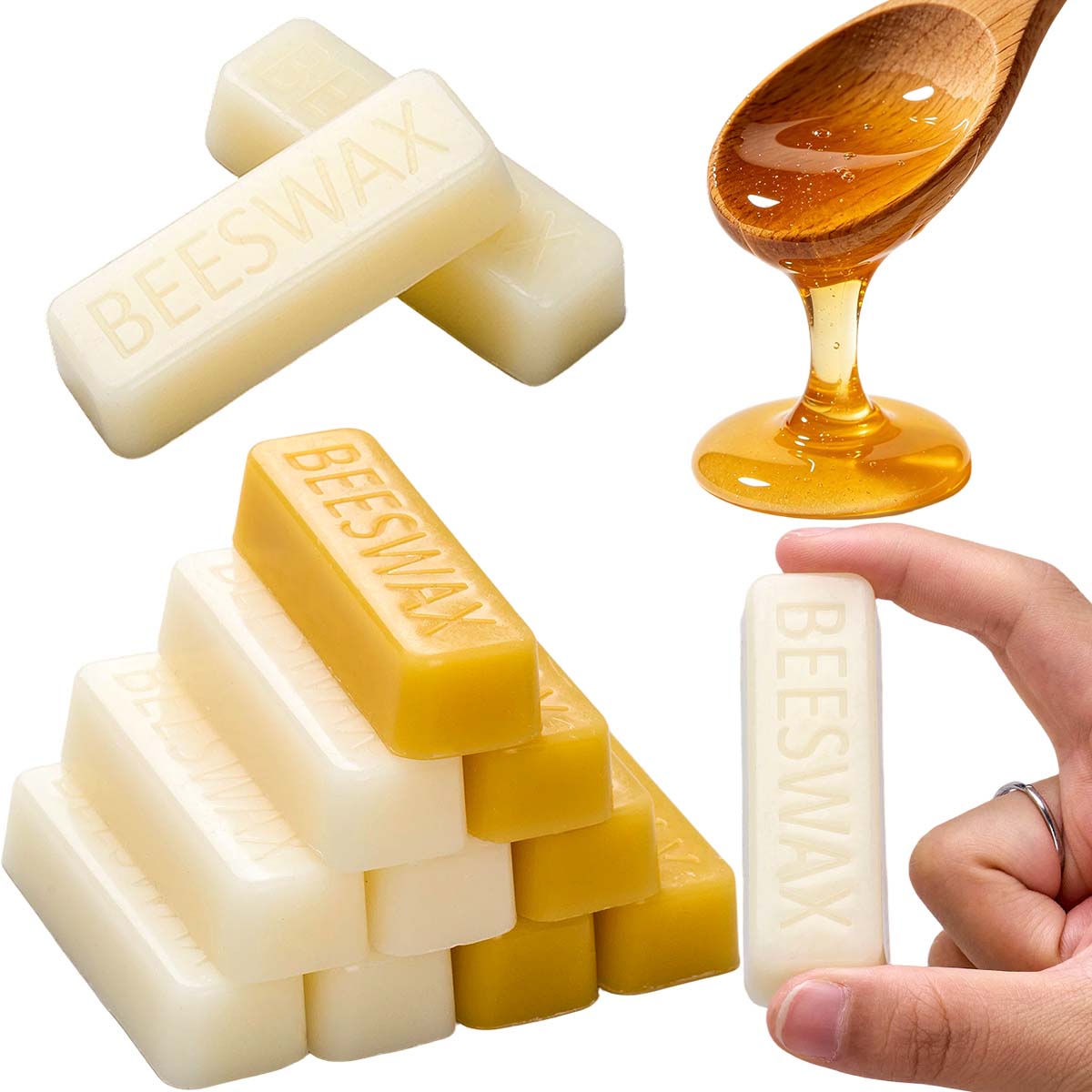 1pcs/5pcs Yellow White Beeswax - Candle Supplies Bulk recension och pris