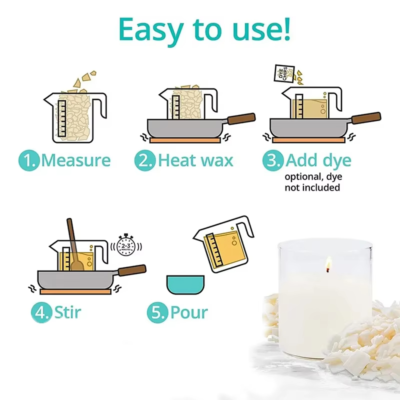 1kg/500/250/100g Pure Soy Wax  - Candle Supplies Bulk recension och pris