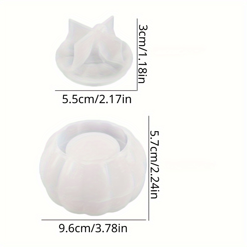 2pcs Pumpkin Jar Silicone Mold - Candle Supplies Jars recension och pris