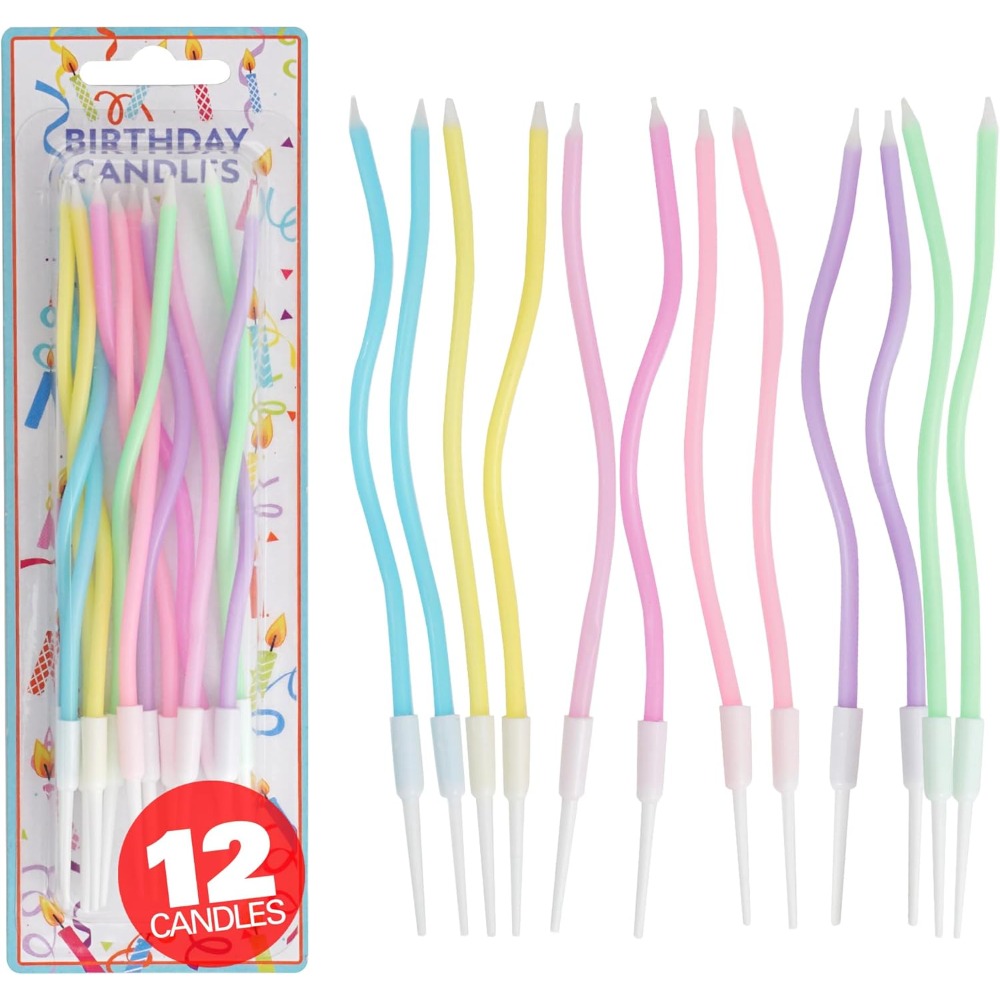 Rainbow Spiral Birthday Cake C - Candle Supplies Free Shipping recension och pris