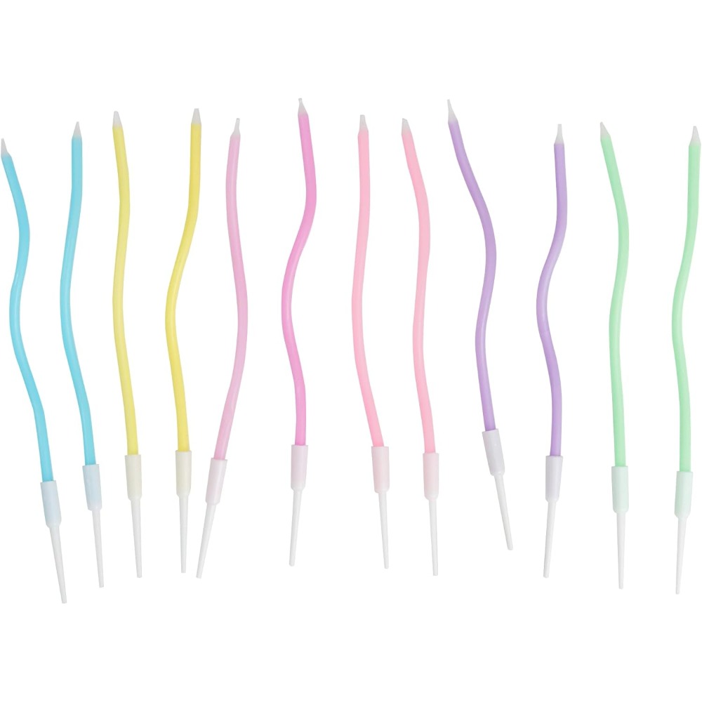Rainbow Spiral Birthday Cake C - Candle Supplies Free Shipping recension och pris