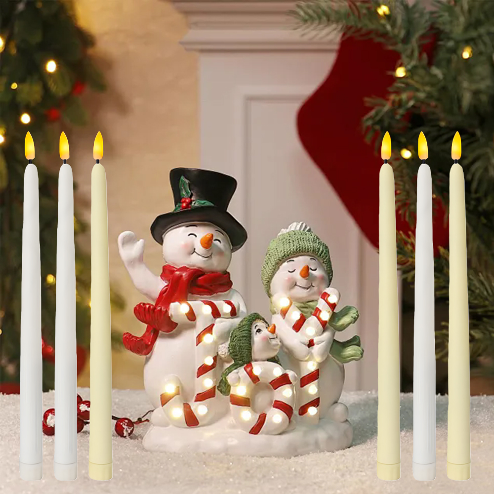 6pcs LED Flameless Taper Candl - Candle Supplies Free Shipping recension och pris
