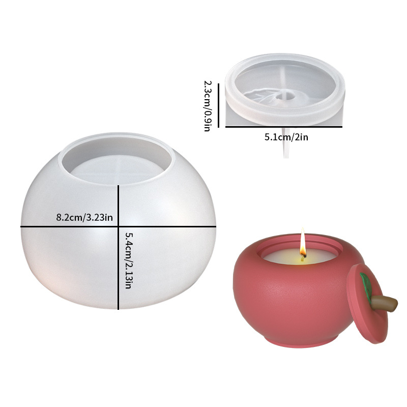 DIY Apple Jar Candle Jar Silic - Candle Supplies Jars recension och pris