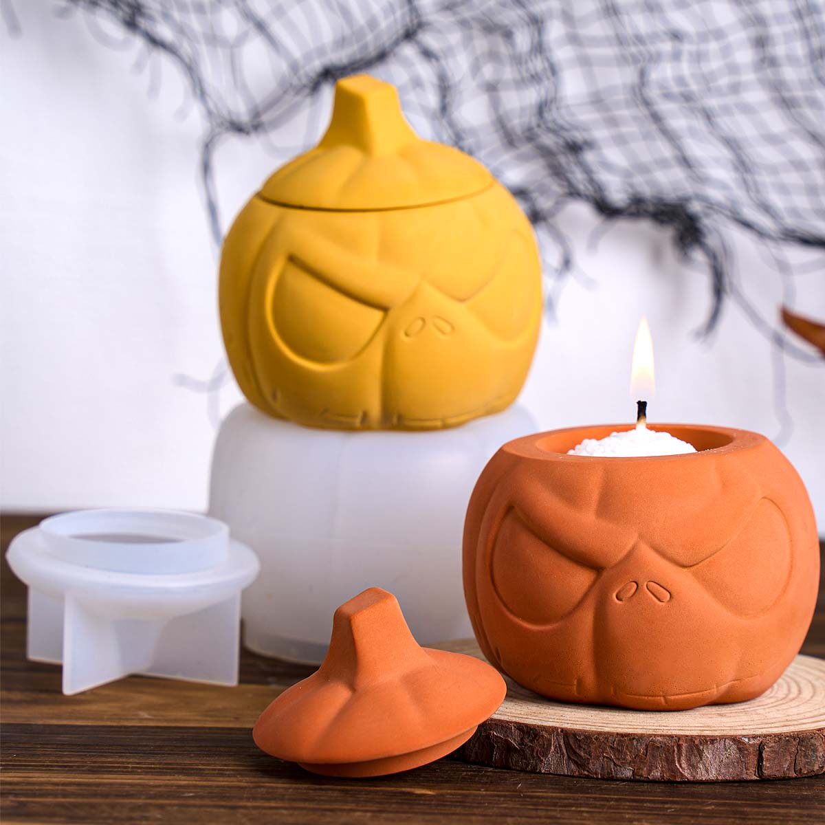 Ghost Face Candle Jar Silicone - Candle Supplies Jars recension och pris