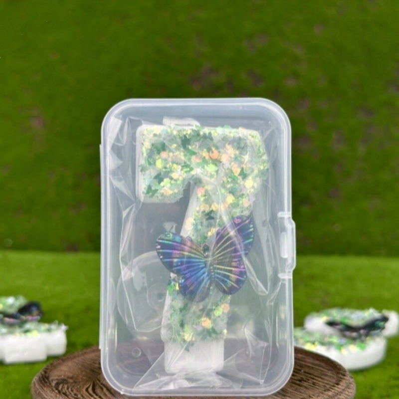 1Pc Green Sequins Number 0-9 B - Candle Supplies Free Shipping recension och pris