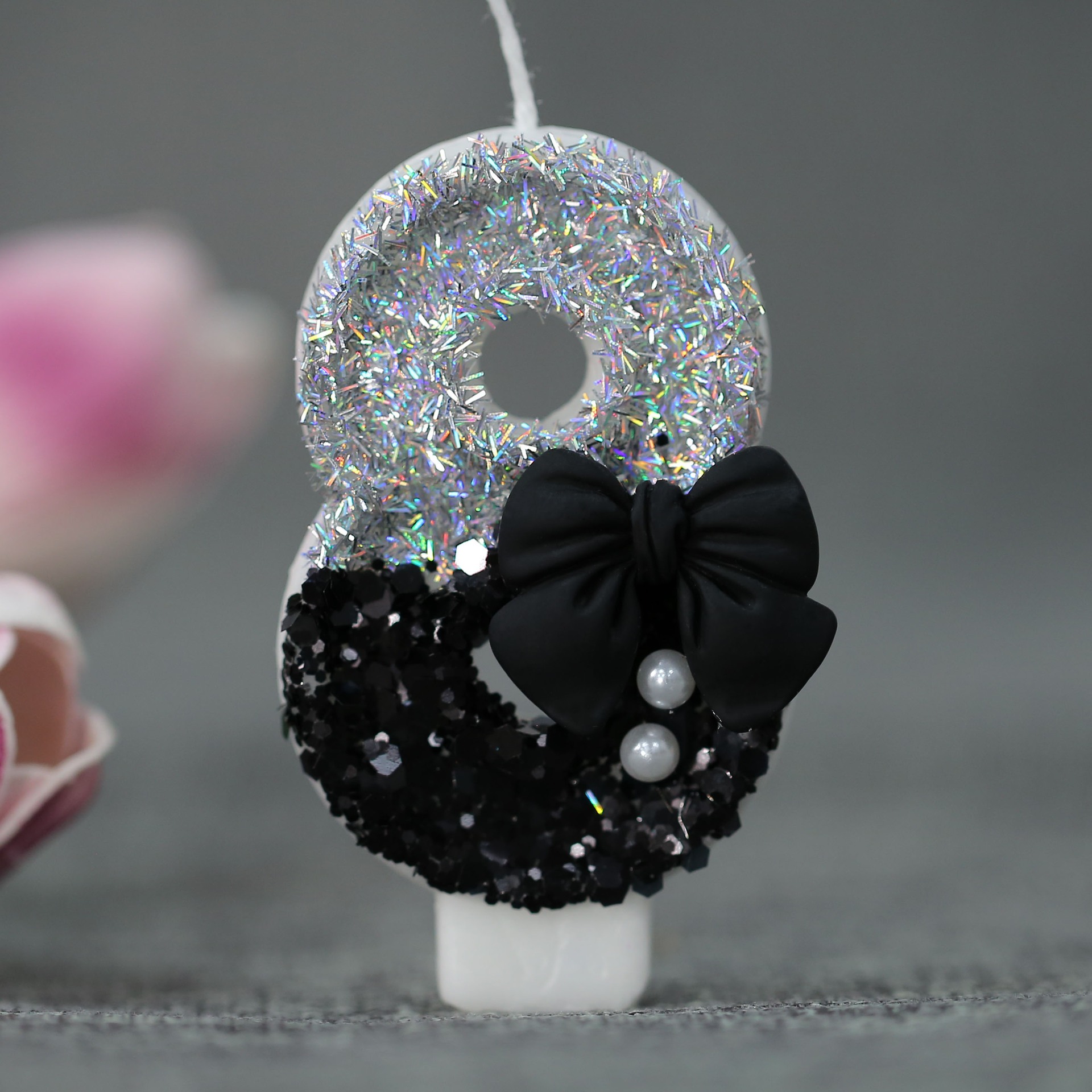 Midnight Bow & Pearl 0-9 Numbe - Candle Supplies Free Shipping recension och pris