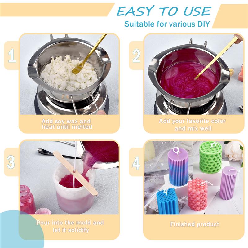 100/500g/1kg Pure Soy Wax Para - Candle Supplies Bulk recension och pris