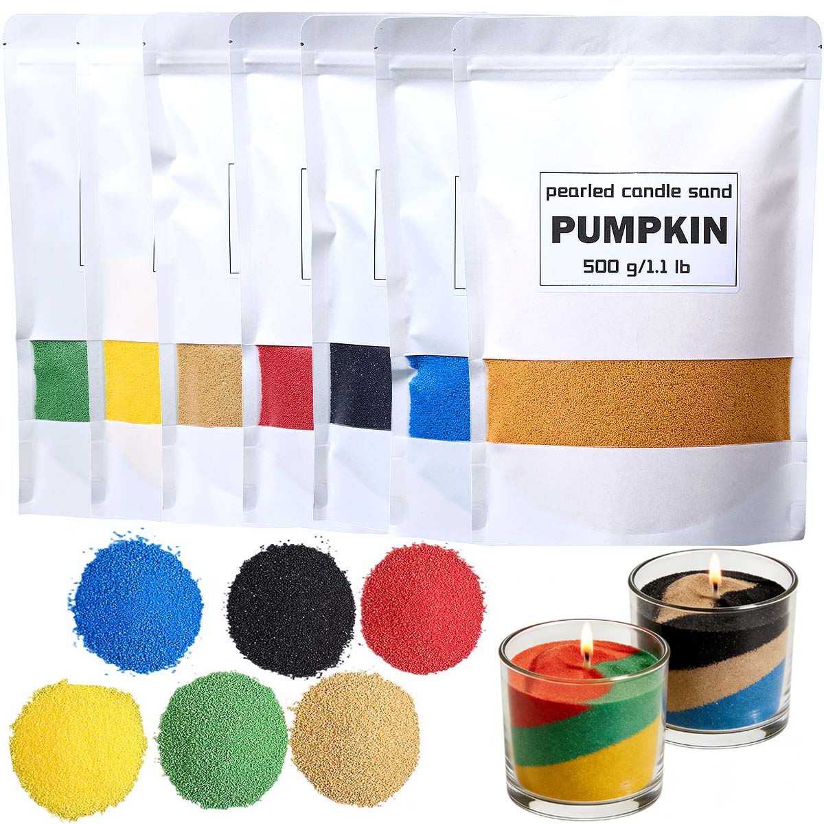500g Colorful Granular Pearl W - Candle Supplies Bulk recension och pris