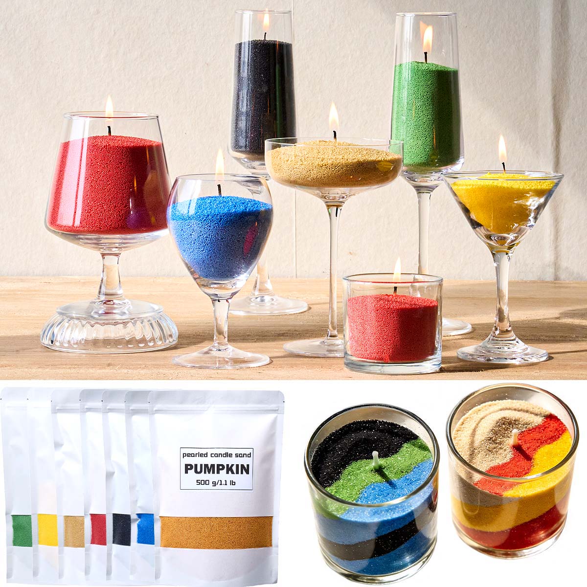 500g Colorful Granular Pearl W - Candle Supplies Bulk recension och pris