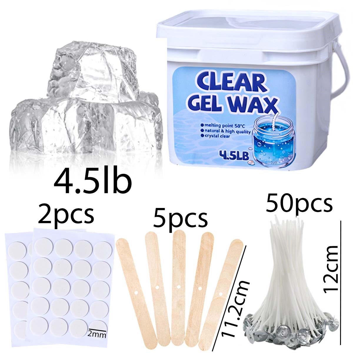 4.5LB Bulk Clear Jelly Wax Kit - Candle Supplies Bulk recension och pris